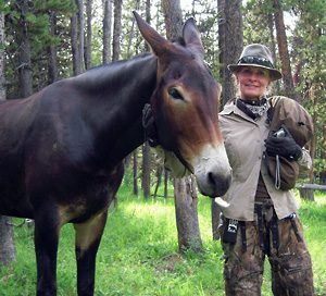 Guest with a mule.